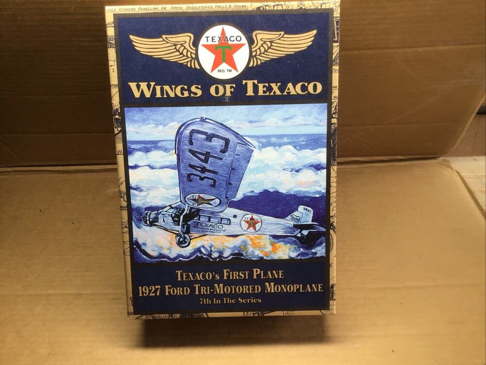 Wings of Texaco 1927 Ford Tri-Motored Monoplane Diecast Coin Bank ERTL Issue 7